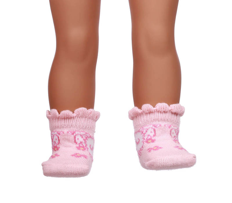 blue doll socks for 18inch doll