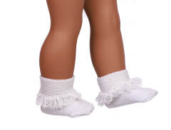 white doll socks for 18inch doll
