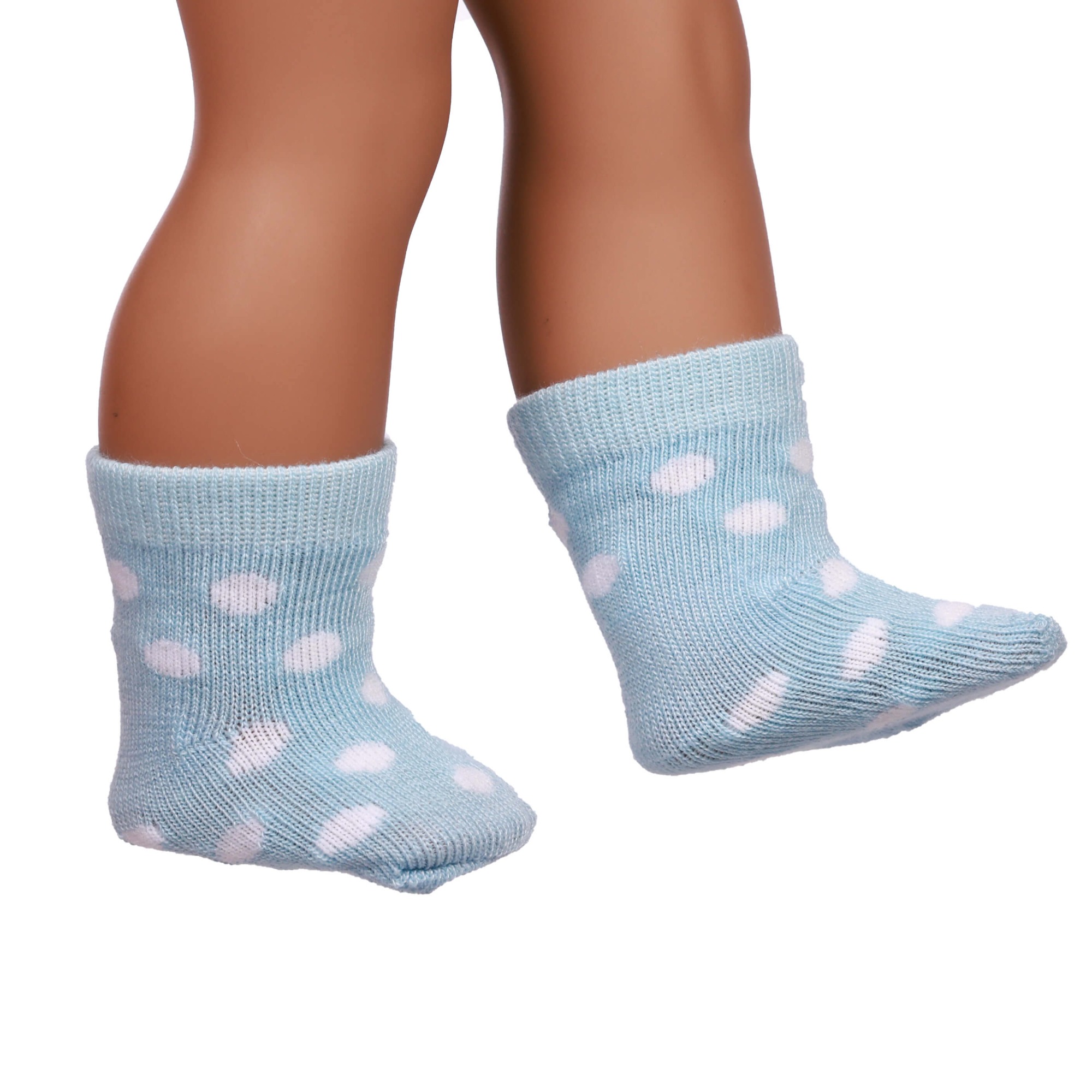 blue doll socks for 18inch doll