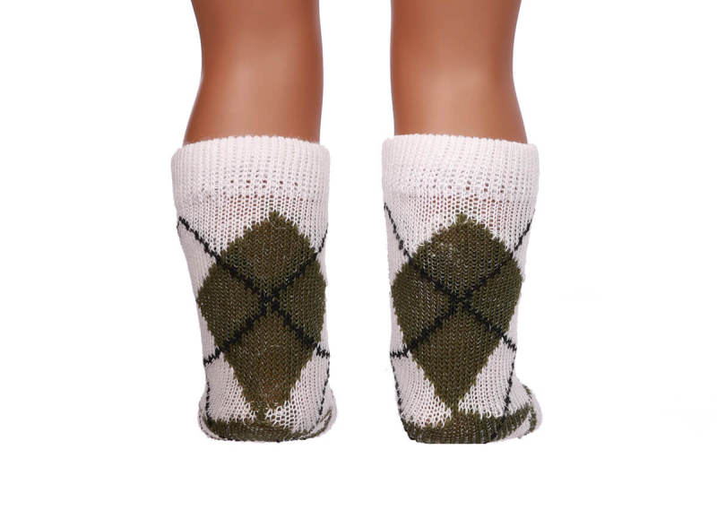 purple doll socks for 18inch doll