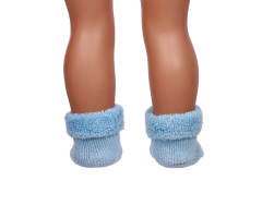 blue doll socks for 18inch doll