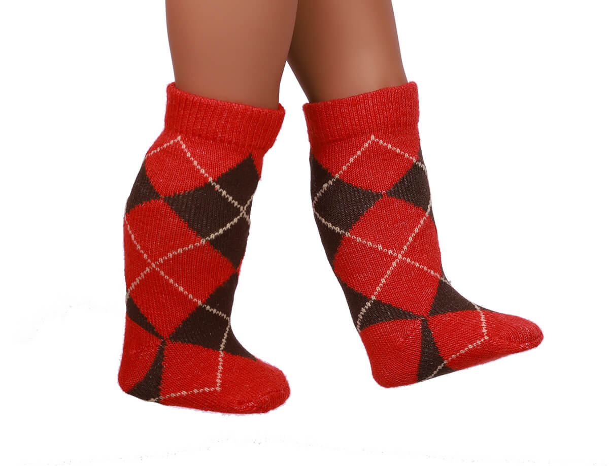 red doll socks for 18inch doll