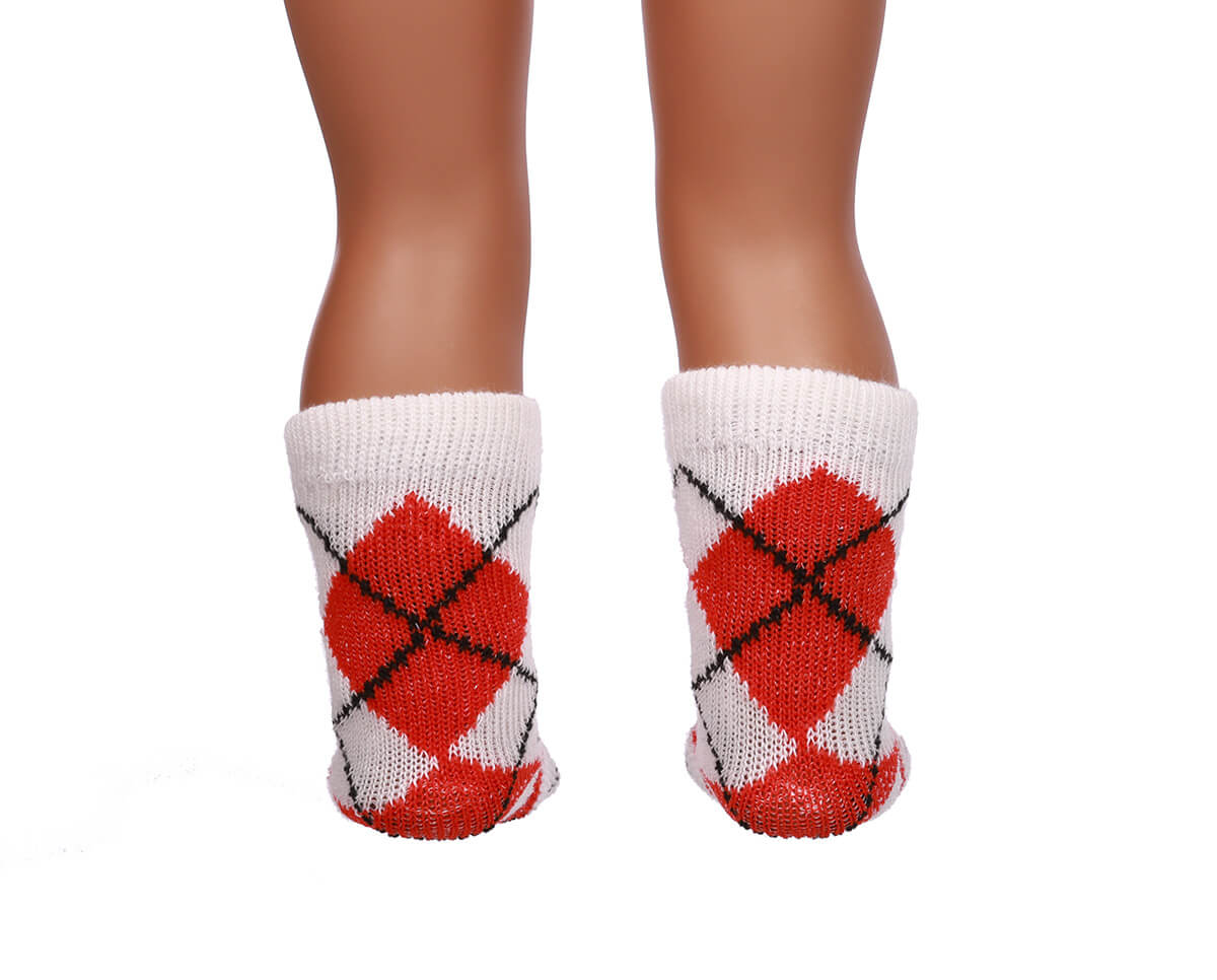 red doll socks for 18inch doll