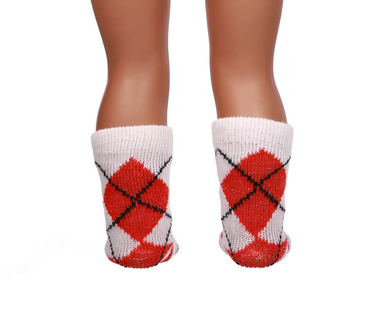 red doll socks for 18inch doll