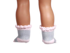 gray doll socks for 18inch doll