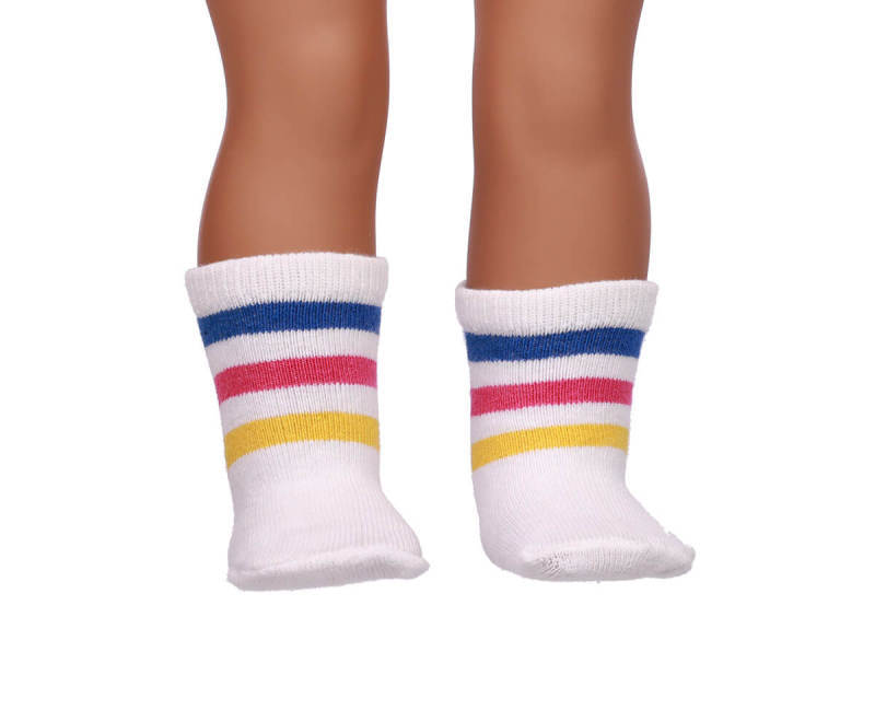 white doll socks for 18inch doll