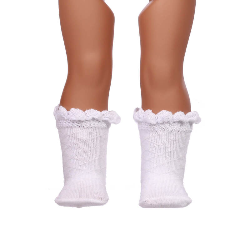 white doll socks for 18inch doll