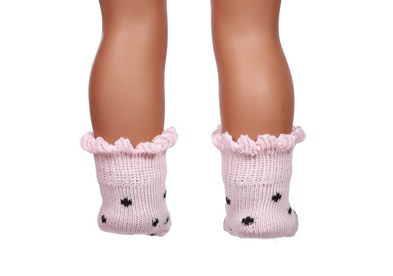 pink doll socks for 18inch doll