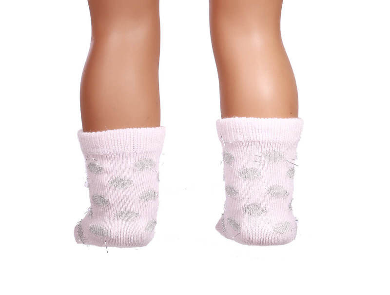 pink doll socks for 18inch doll