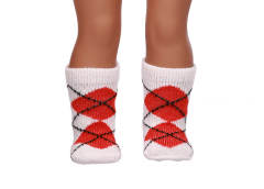 red doll socks for 18inch doll