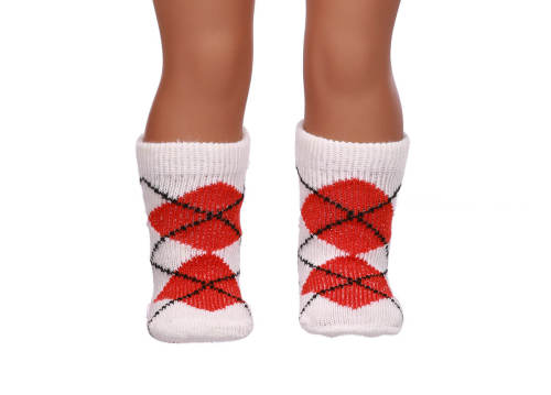 red doll socks for 18inch doll