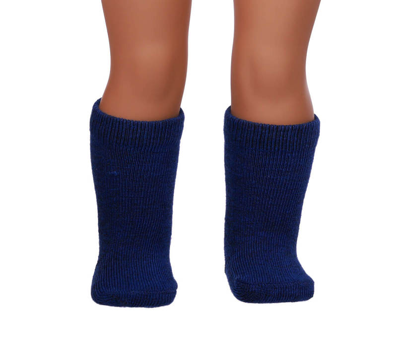blue doll socks for 18inch doll