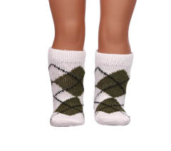 purple doll socks for 18inch doll