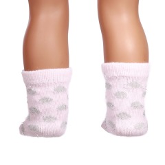 pink doll socks for 18inch doll