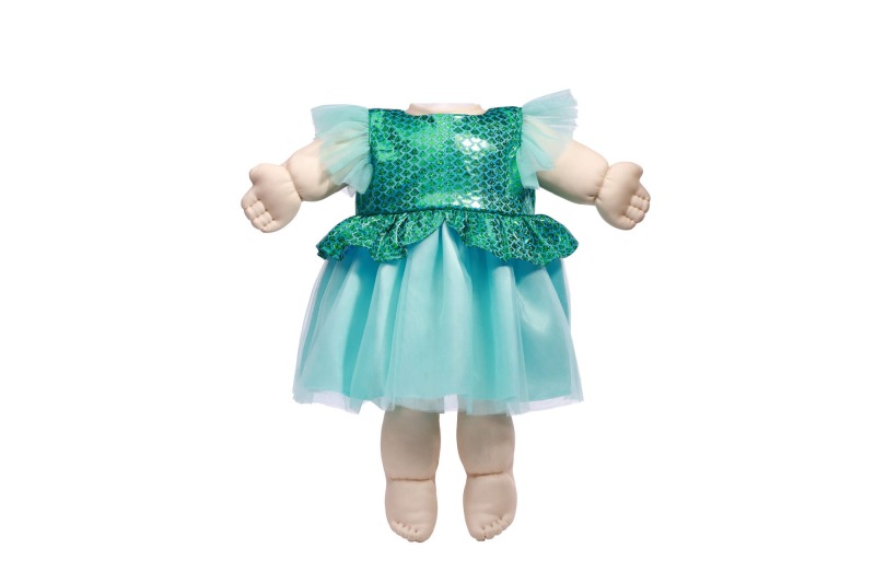 american doll clothing green polyester fabric