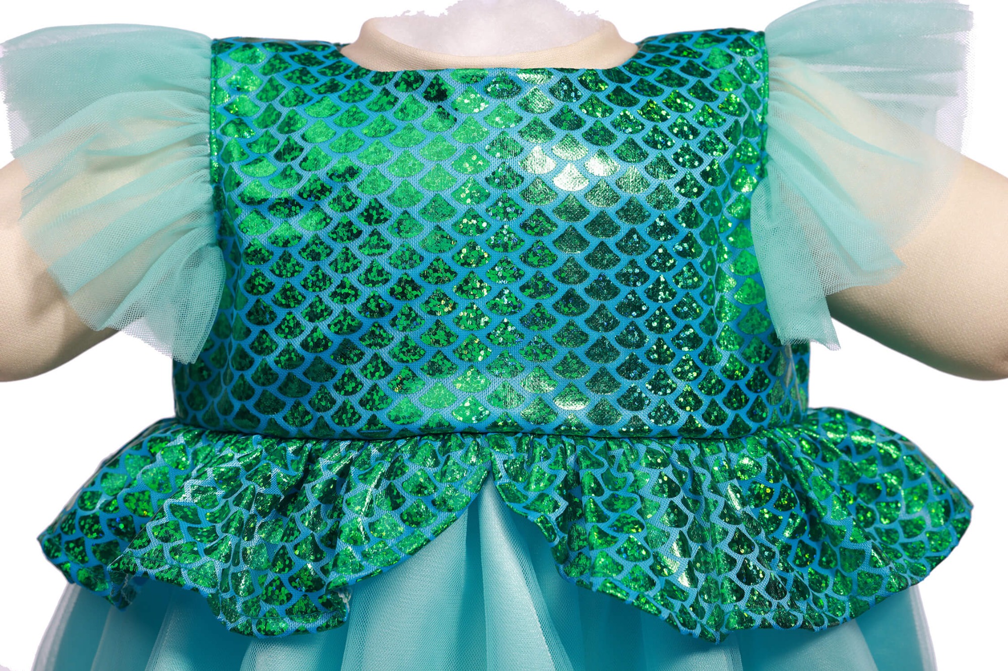 american doll clothing green polyester fabric
