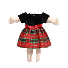 american doll clothing red polyester fabric