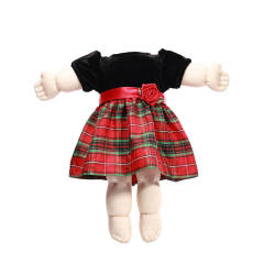 american doll clothing red polyester fabric