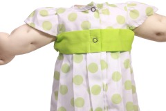 american doll clothing green polyester fabric