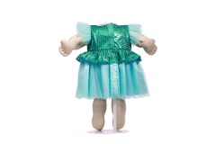 american doll clothing green polyester fabric