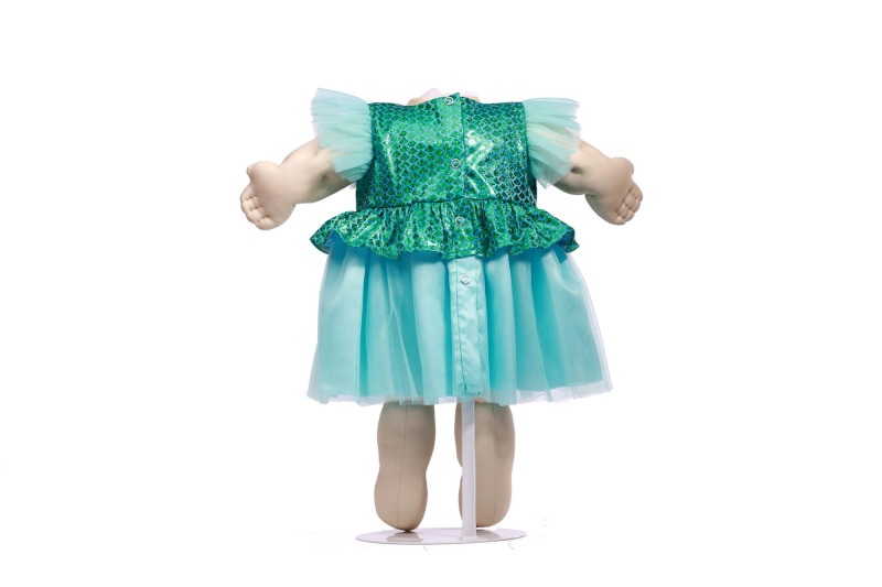 american doll clothing green polyester fabric
