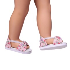 Sandals with floral patterns
