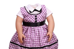 american doll clothing purple polyester fabric