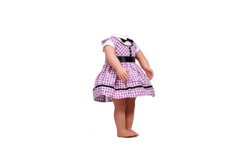 american doll clothing purple polyester fabric
