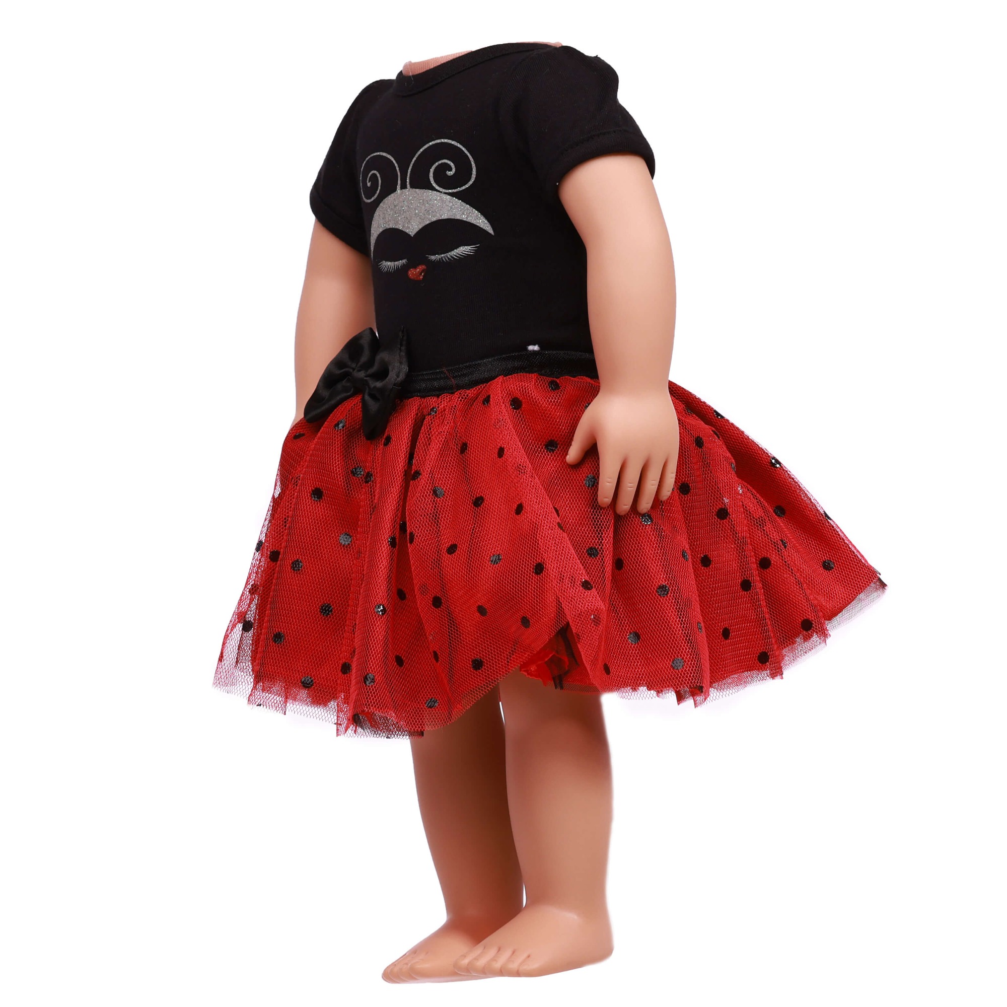 american doll clothing red polyester fabric