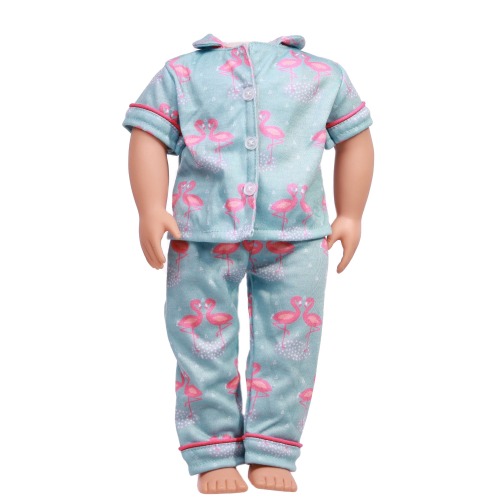 american doll clothing blue polyester fabric
