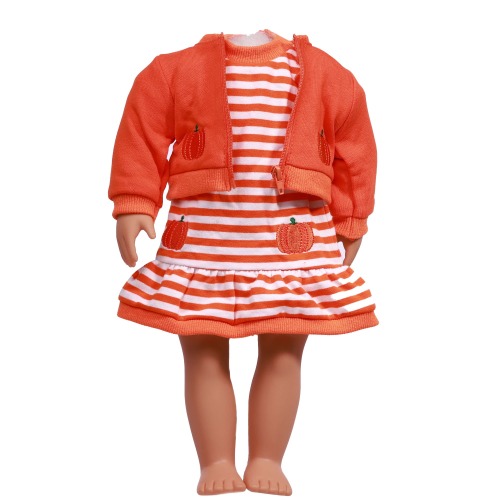 american doll clothing orange polyester fabric
