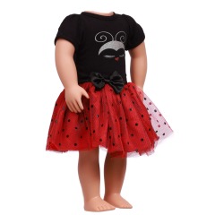 american doll clothing red polyester fabric