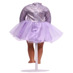 american doll clothing purple polyester fabric