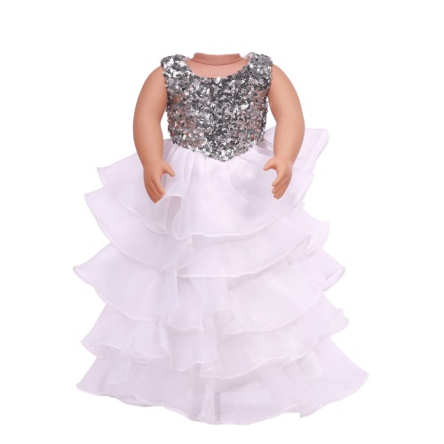 american doll clothing silver polyester fabric