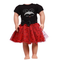 american doll clothing red polyester fabric