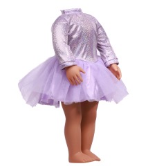 american doll clothing purple polyester fabric