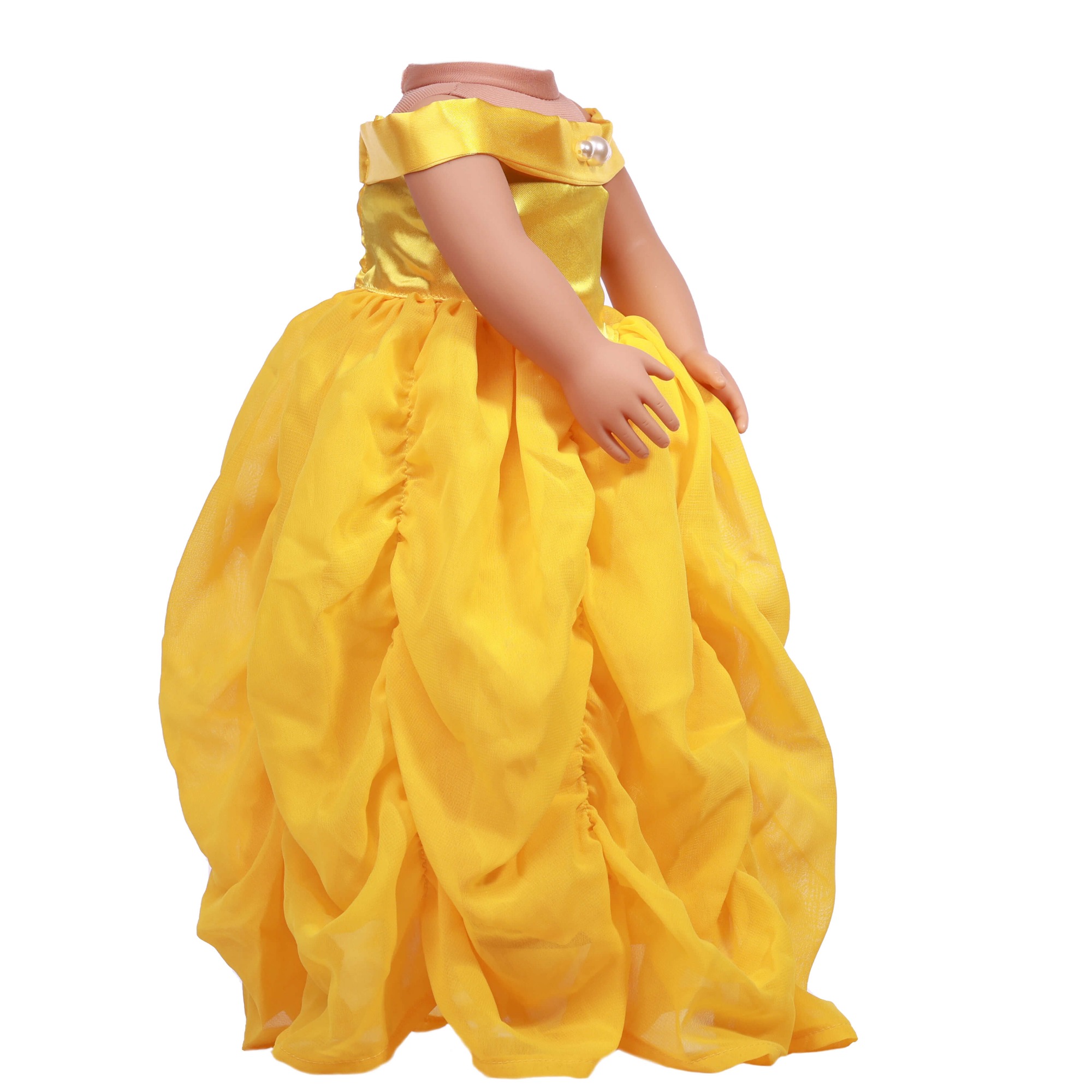 american doll clothing yellow polyester fabric