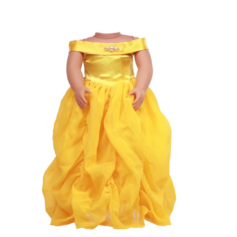 american doll clothing yellow polyester fabric