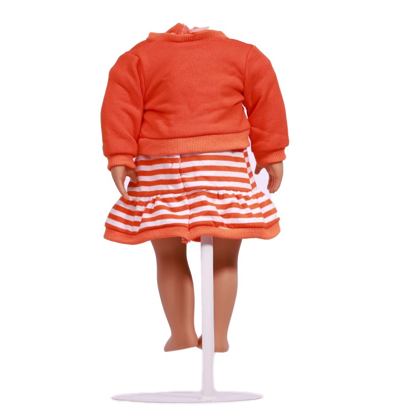american doll clothing orange polyester fabric
