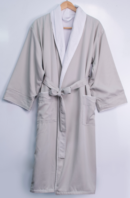 Shawl collar bathrobe