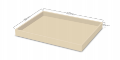 Tray for Water Glass, Towel and Hairdryer