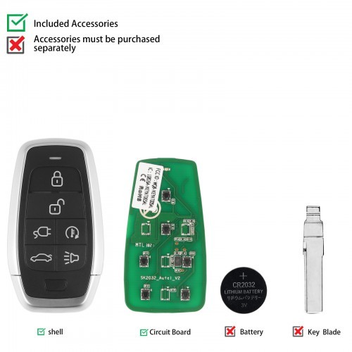 Autel AT006FL Independent Universal Smart Remote Key 6 Buttons