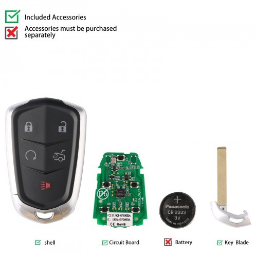 Autel GM005AL Universal Smart Remote Key 5 Buttons For GM-Cadillac