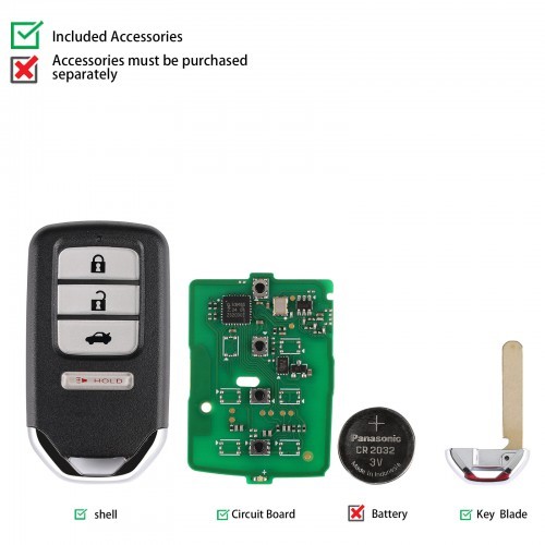 Autel HD004AL Universal Smart Remote Key 4 Buttons For Honda