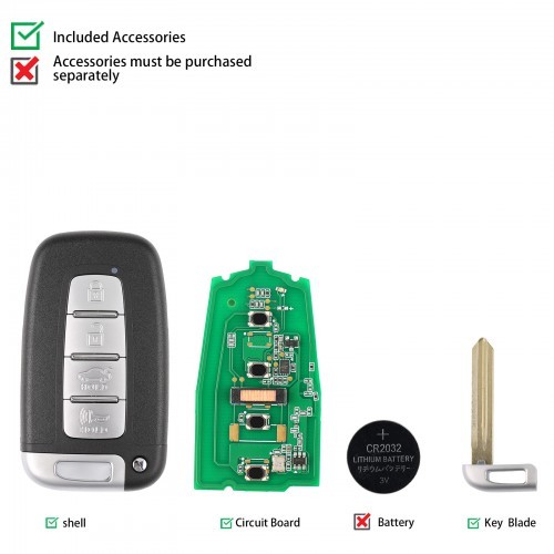 Autel HY004AL Universal Smart Key 4 Buttons For Hyundai