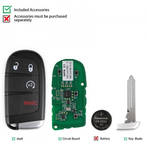 Autel CL004AL Universal Smart Remote Key 4 Buttons For Chrysler