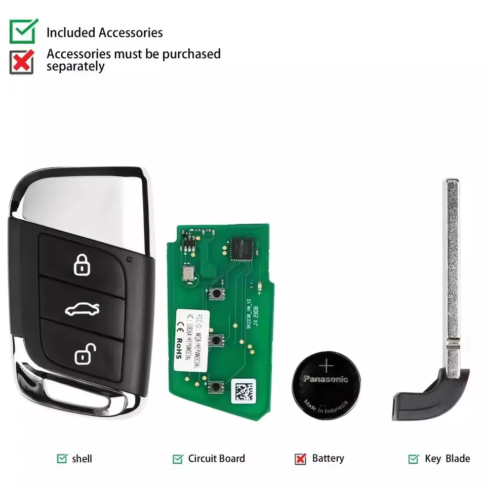 Autel VW003AL Universal Smart Remote Key 3 Buttons for Volkswagen