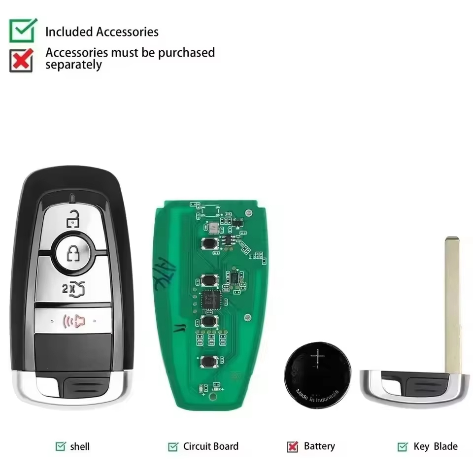 Autel FD004AH Universal Smart Remote Key 4 Buttons 868/915MHz For Ford