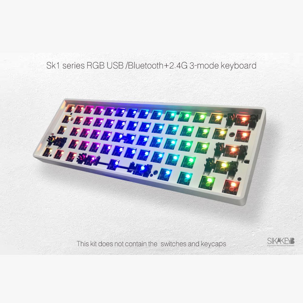 SIKAKEYB SK1 ABS Hot Swap 60% RGB gaming keyboard Mechanical Keyboard kit