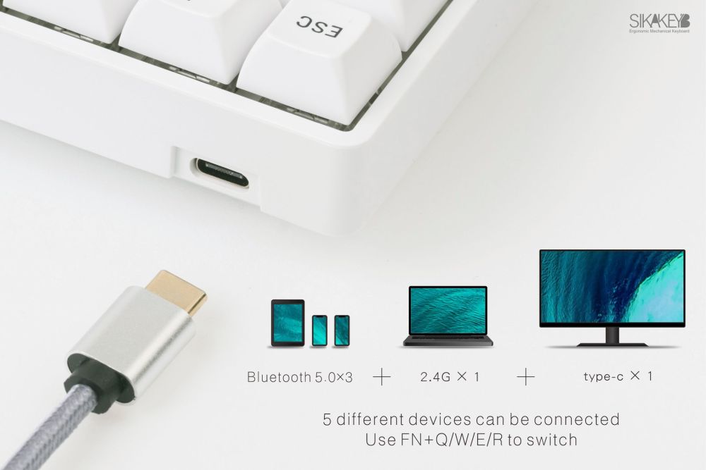 SIKAKEYB SK1 ABS Hot Swap 60% RGB gaming keyboard Mechanical Keyboard kit